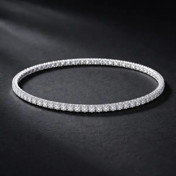 White_Brass_Diamond_Cz_Adjustable_Tennis_Bracelet_For_Women